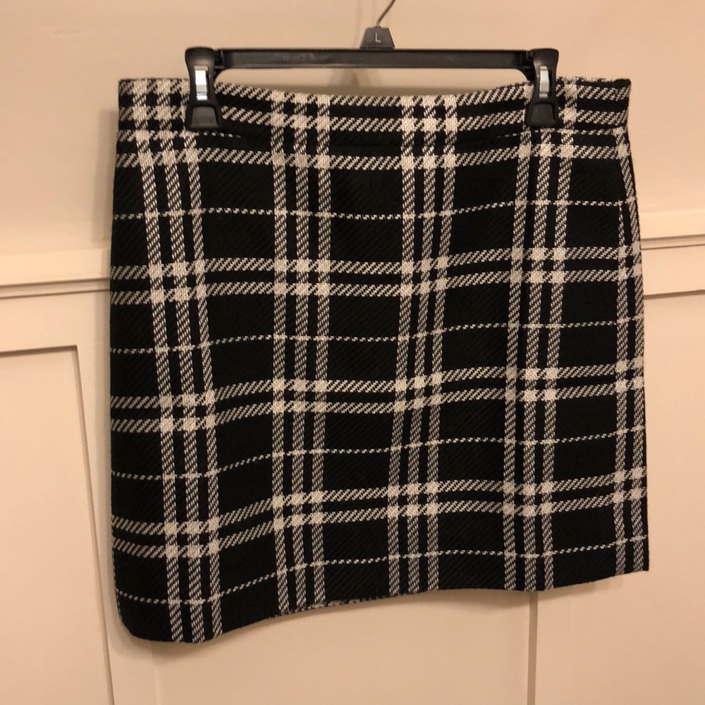 J Crew Factory Plaid Skirt